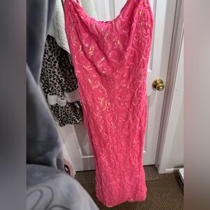 Pink formal dress